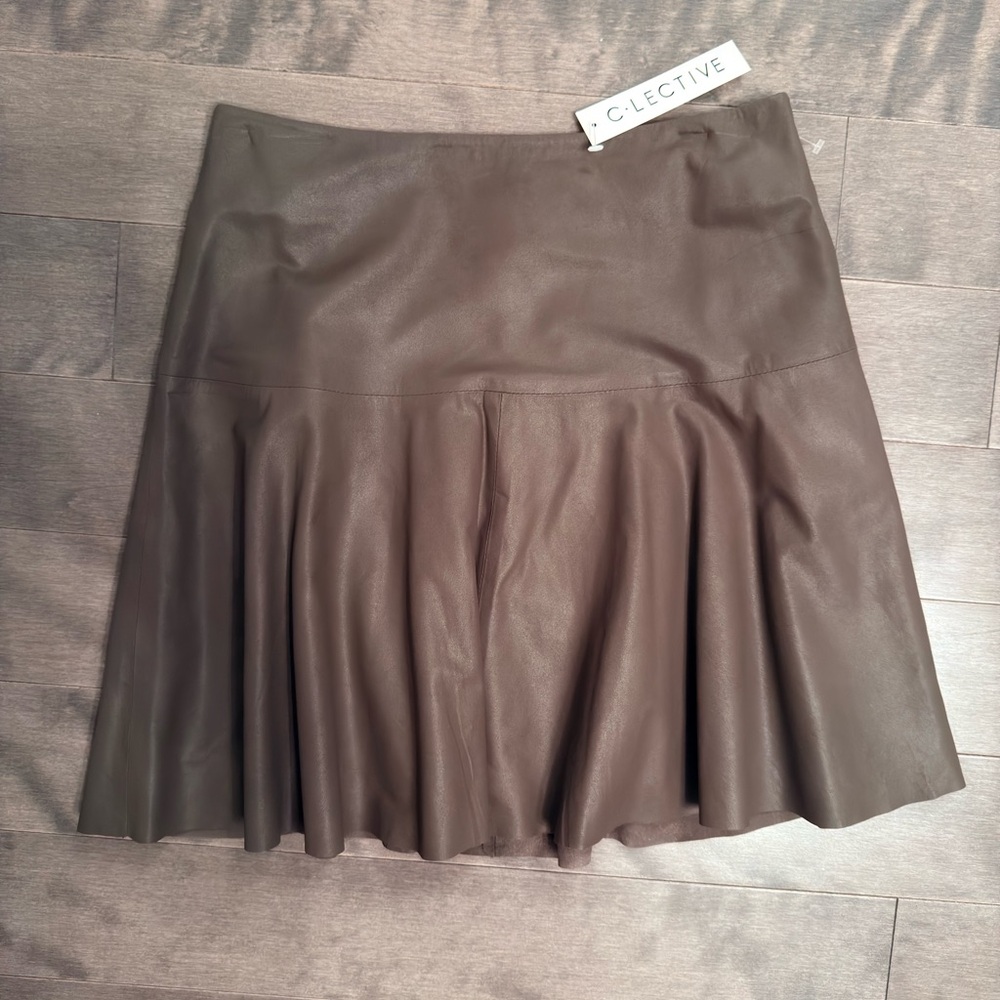 Leather skirt